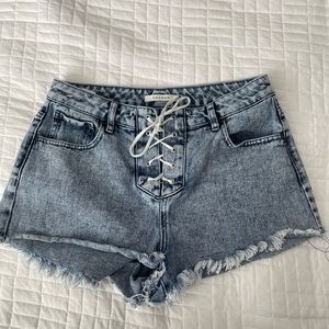 High rise PacSun denim shorts